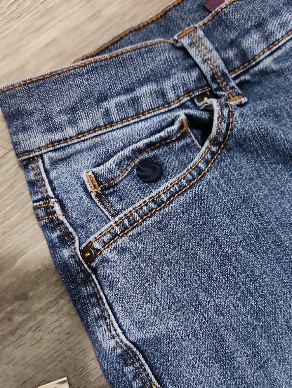 Gloria Vanderbilt Amanda Straight Leg Blue Stretch Denim Jeans Womens 8 - Picture 3 of 11